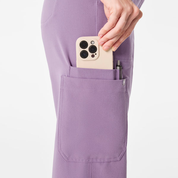 women's Purple Haze High Waisted Isabel Wide Leg - Scrub Pant