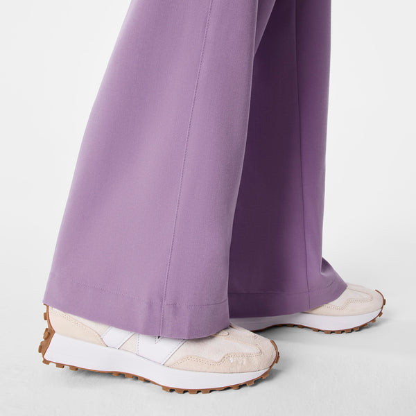 women's Purple Haze High Waisted Isabel Wide Leg - Scrub Pant