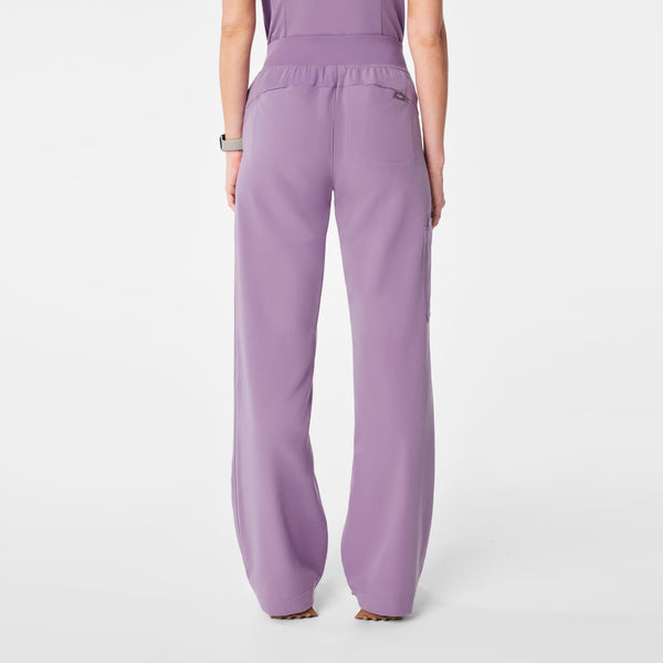 women's Purple Haze High Waisted Isabel Wide Leg - Scrub Pant