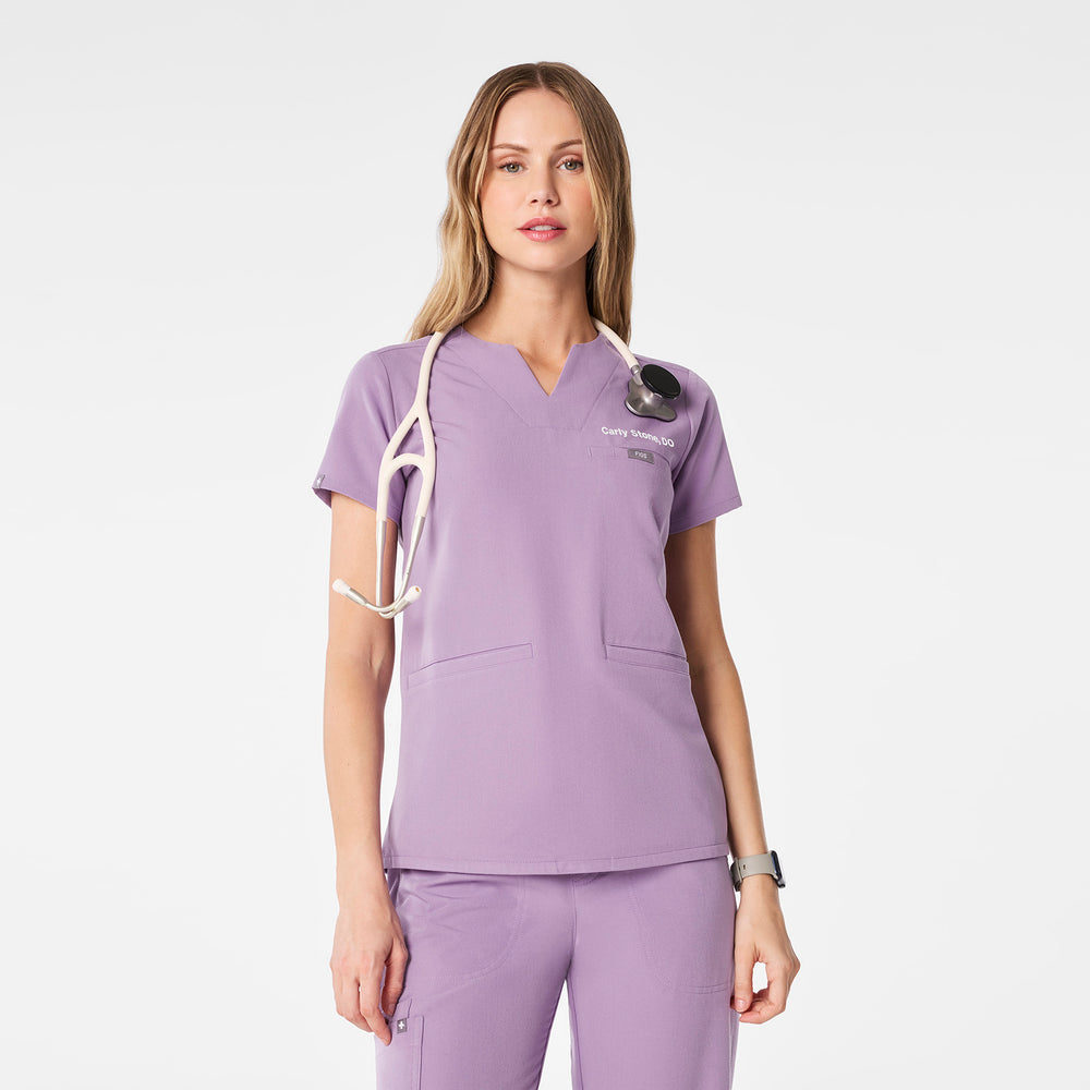 women's Purple Haze Kersey Notch Neck - Scrub Top