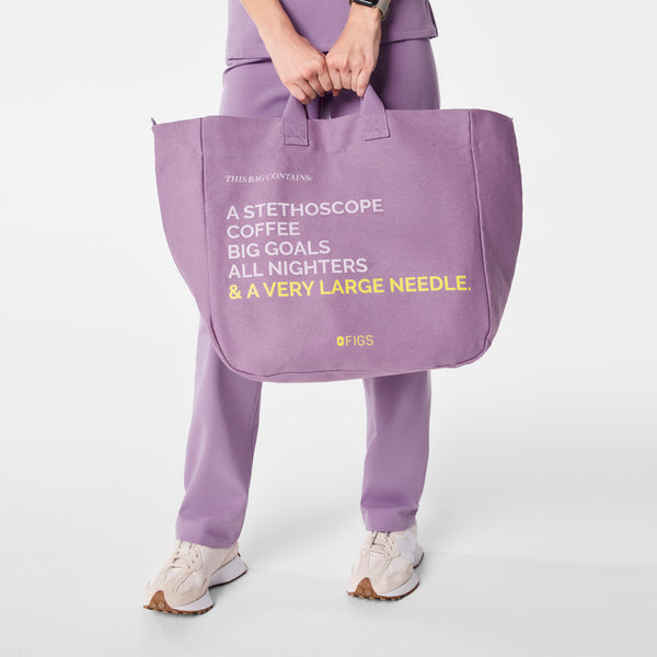 Purple Haze A Very Large Needle - Detachable Strap Tote