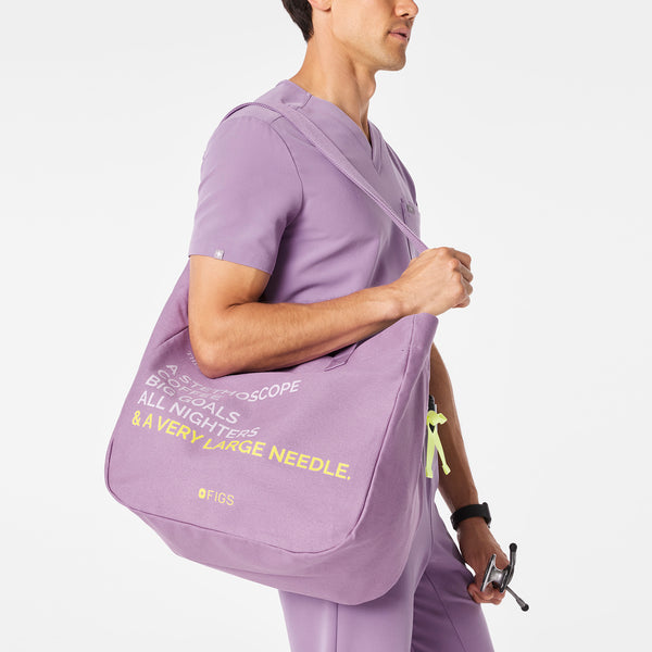 Purple Haze A Very Large Needle - Detachable Strap Tote