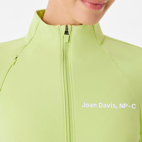 women's Sea Mist On-Shift ContourKnit Scrub Jacket™