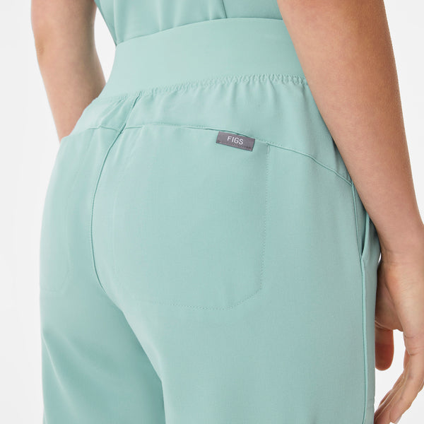 women's Seaglass High Waisted Isabel Wide Leg - Scrub Pant