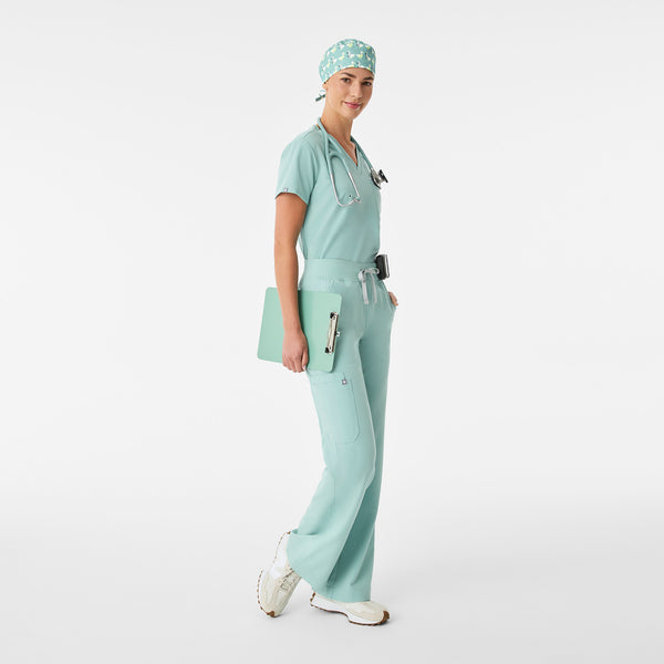 Seaglass Ducktor Print Modern - Classic Scrub Cap Buttonholes