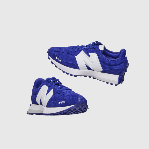 unisex Deep Royal Blue FIGS | New Balance 327