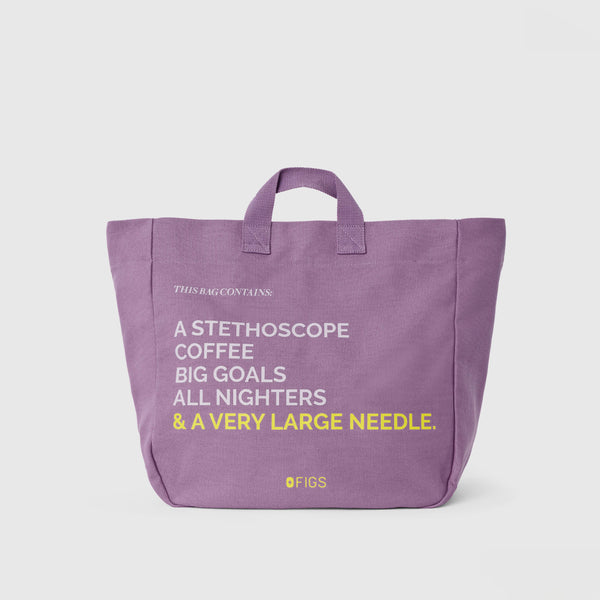 Purple Haze A Very Large Needle - Detachable Strap Tote