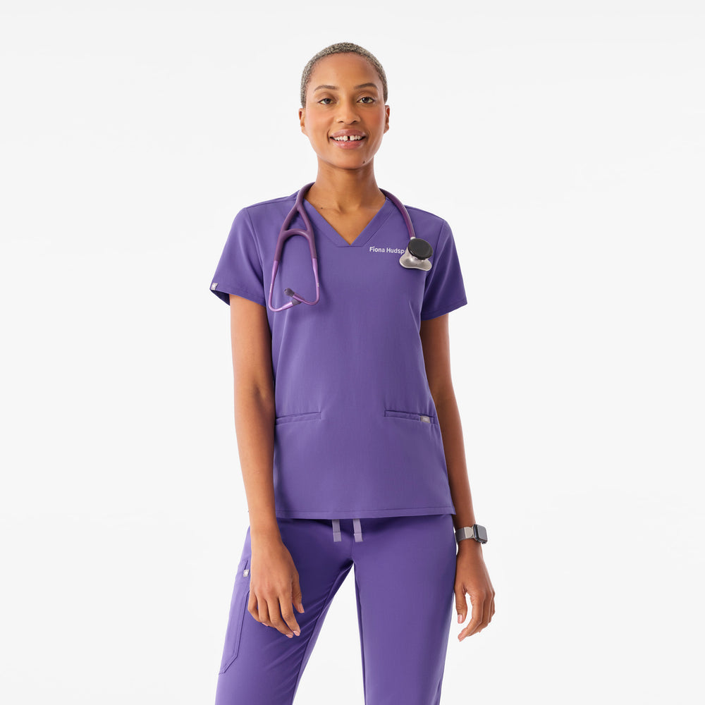 Women's Amethyst Casma -  Scrub Top™