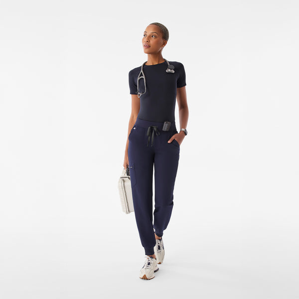 women's Navy Salta Seamless - Shortsleeve Underscrub