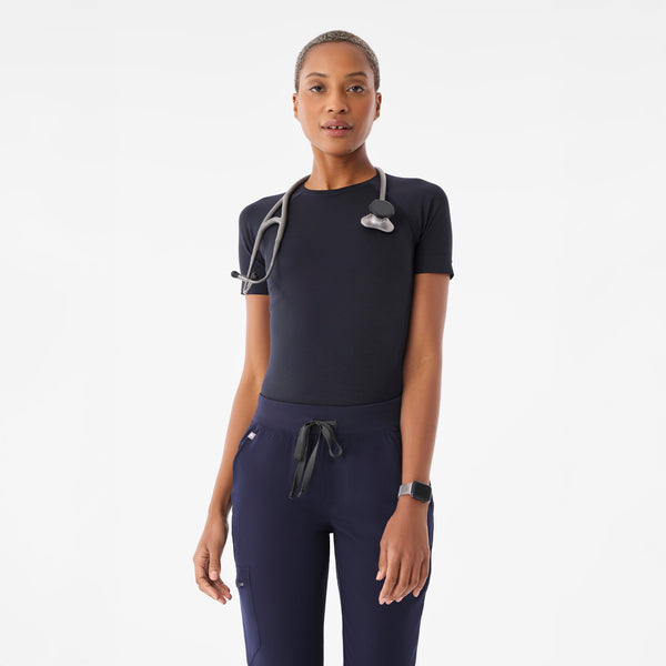 women's Navy Salta Seamless - Shortsleeve Underscrub
