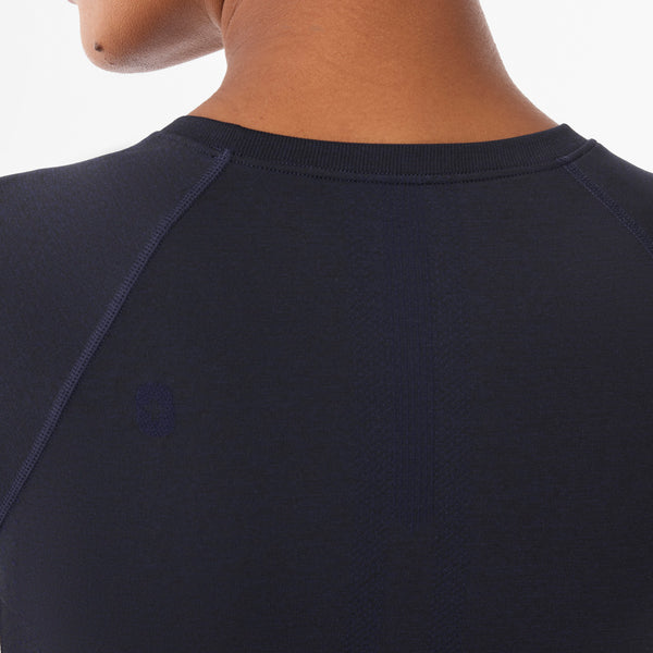 women's Navy Salta Seamless - Shortsleeve Underscrub