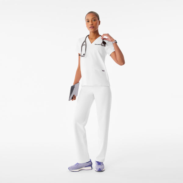 Women's Optic White Casma -  Scrub Top™