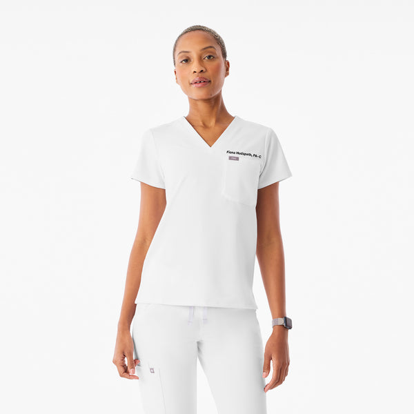 Women's Optic White Catarina -  Scrub Top™