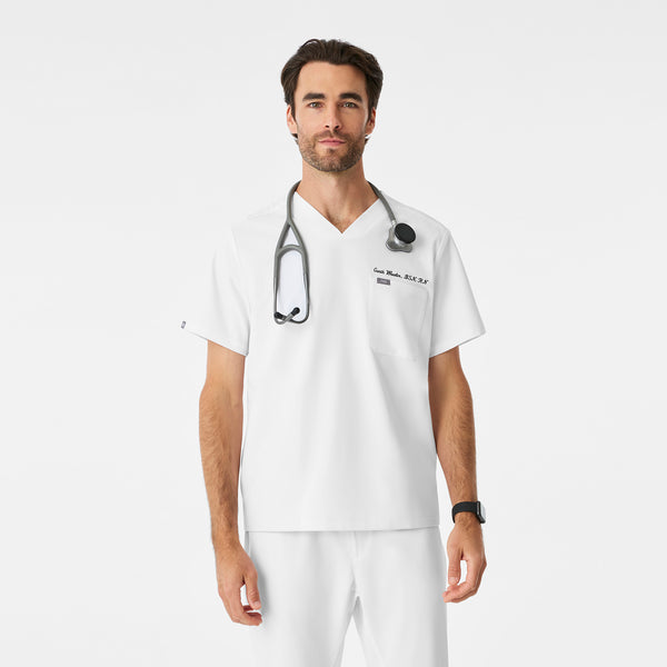 Men's Optic White Chisec -  Scrub Top™