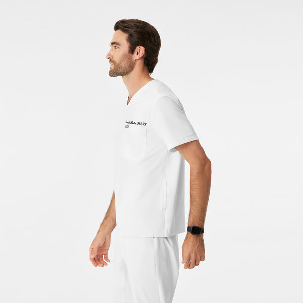 Men's Optic White Chisec -  Scrub Top™