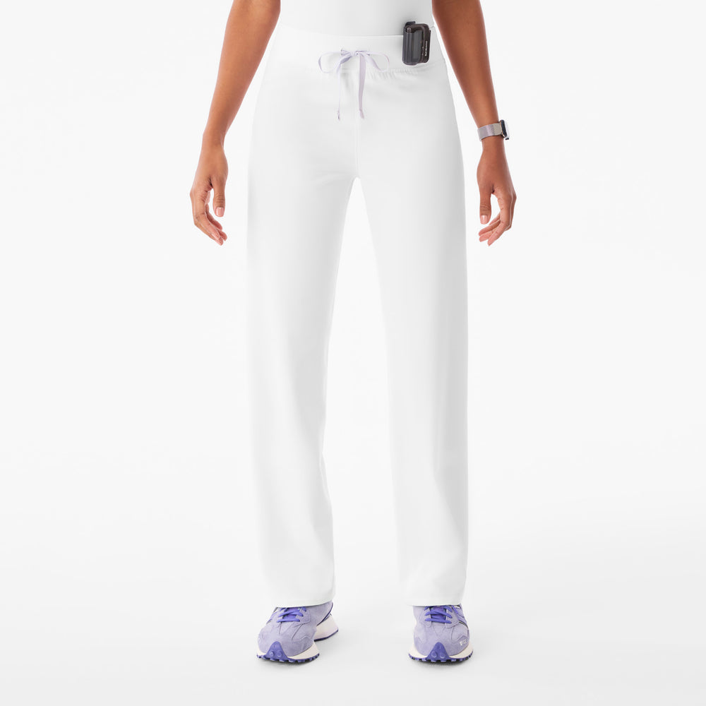 Women's Optic White Livingston High-Rise- Tall Straight-Leg Scrub Pant™