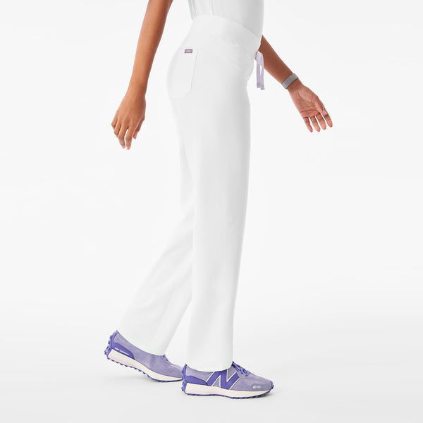 Women's Optic White Livingston High-Rise- Tall Straight-Leg Scrub Pant™