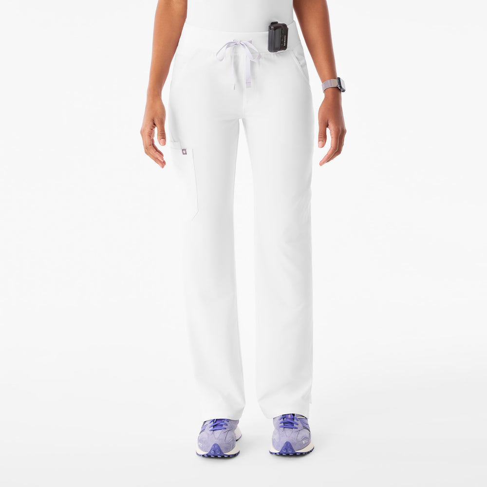 Women's Optic White Kade - Petite Straight-Leg Scrub Pant™