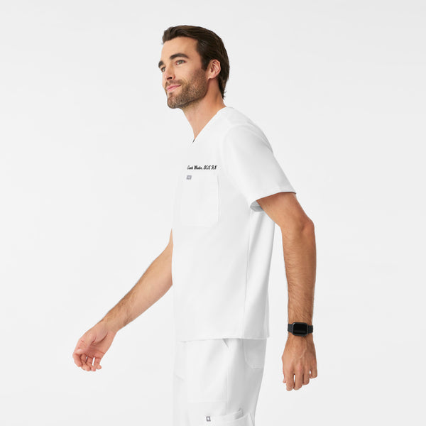 Men's Optic White Leon -  Scrub Top™