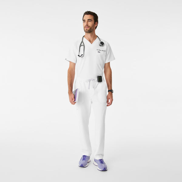 Men's Optic White Leon -  Scrub Top™