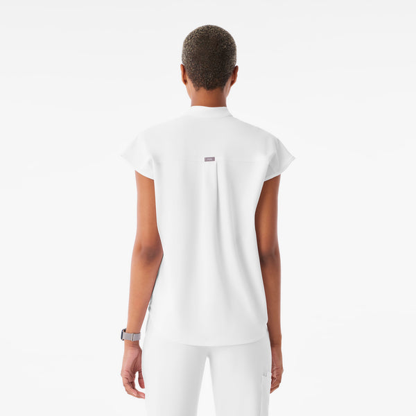 Women's Optic White Rafaela - Oversized Scrub Top™