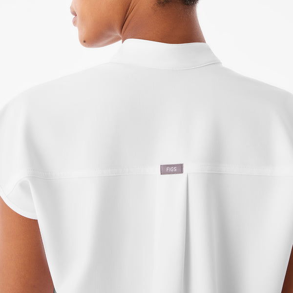 Women's Optic White Rafaela - Oversized Scrub Top™