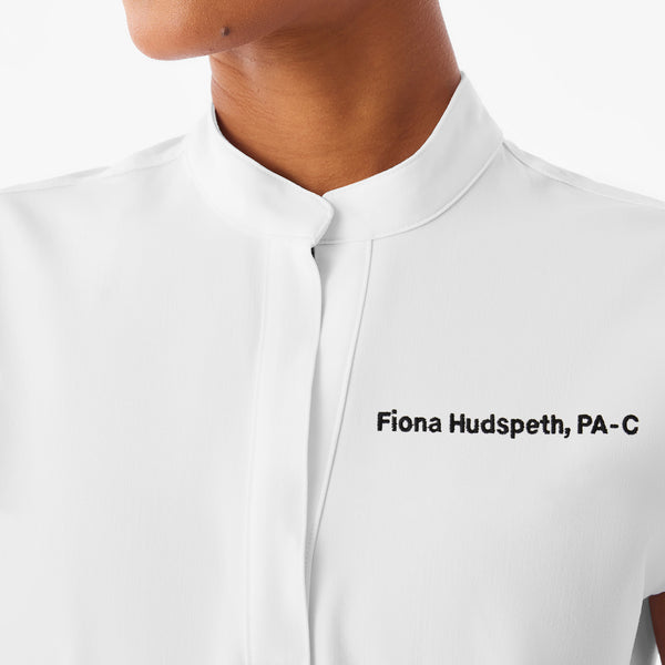 Women's Optic White Rafaela - Oversized Scrub Top™