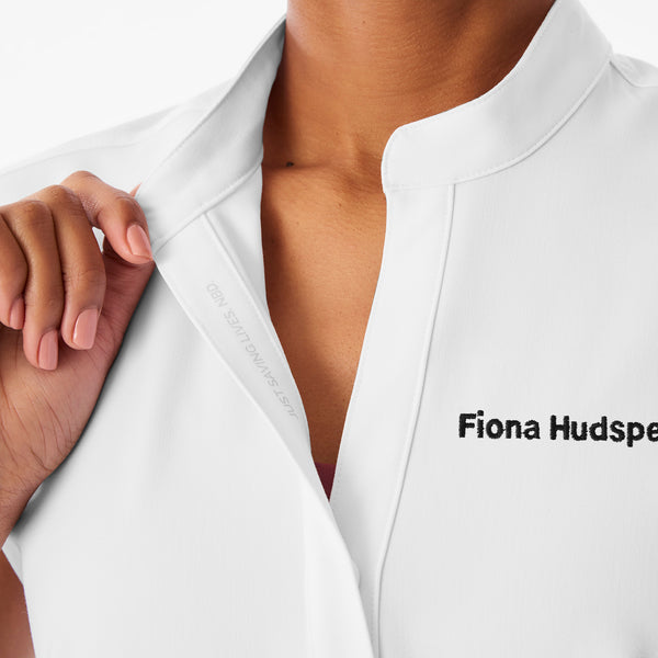 Women's Optic White Rafaela - Oversized Scrub Top™