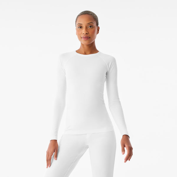 Women's Optic White Salta Seamless - Long-Sleeve Underscrub