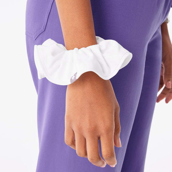Optic White FIGS Scrunchie