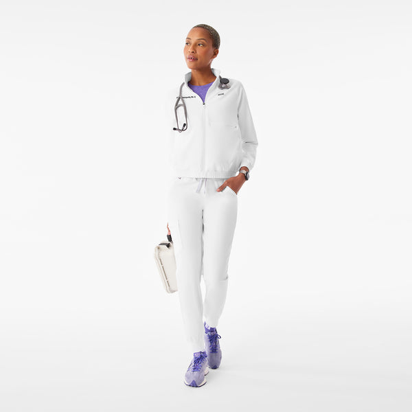 Women's Optic White Sydney - Scrub Jacket