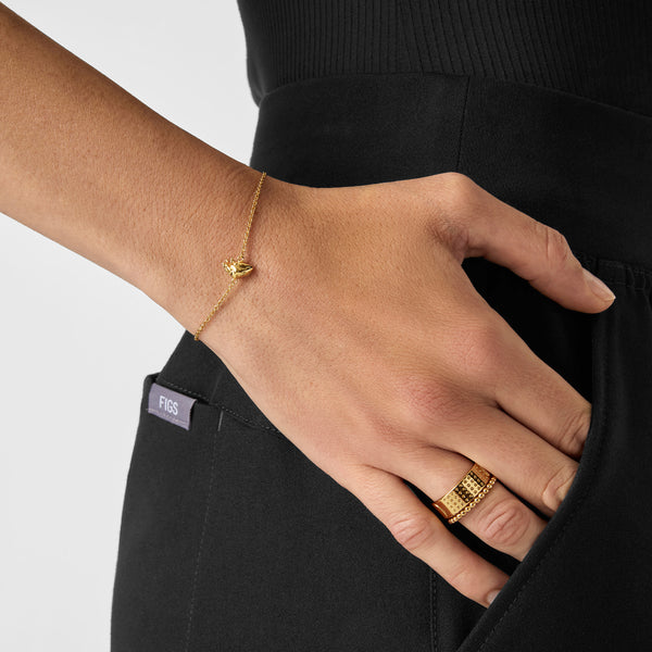Gold Anatomical Heart Bracelet