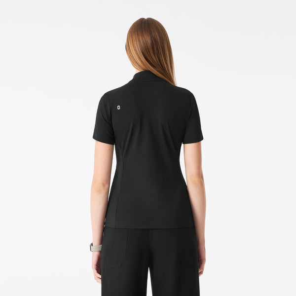 Women's Black Bree FlexKnit - Slim Scrub Top