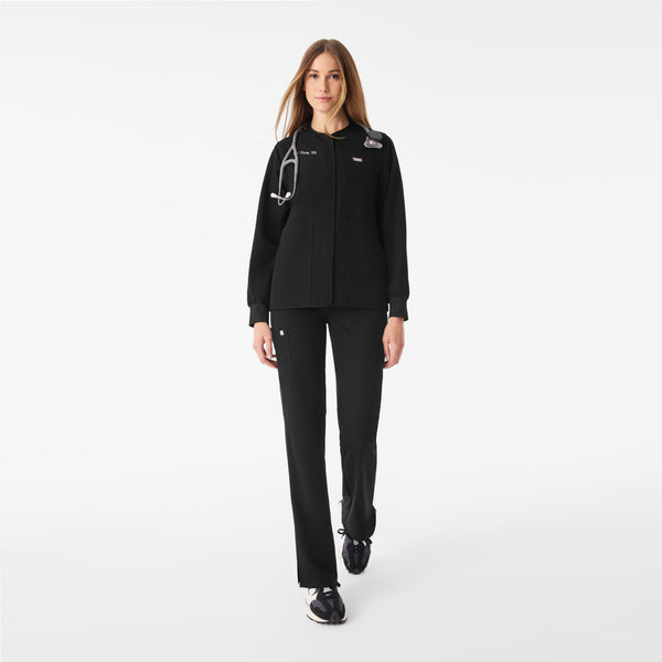 Women's Black Claire Scrub Jacket