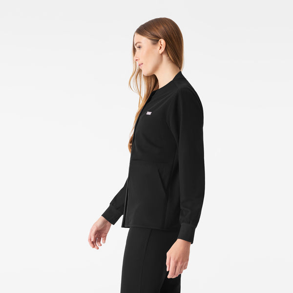 Women's Black Claire Scrub Jacket