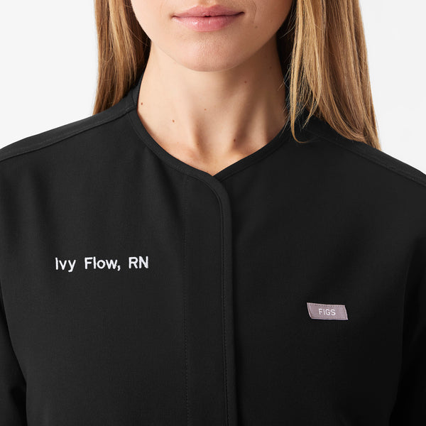 Women's Black Claire Scrub Jacket
