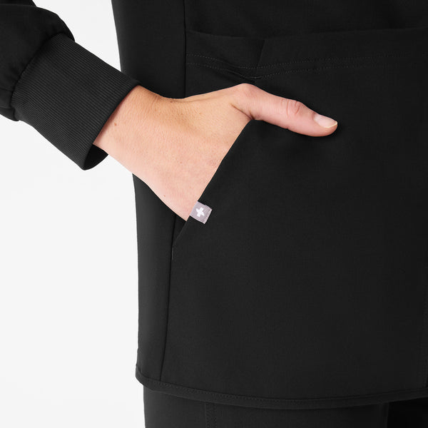 Women's Black Claire Scrub Jacket