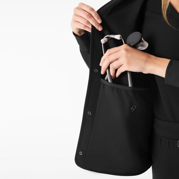 Women's Black Claire Scrub Jacket