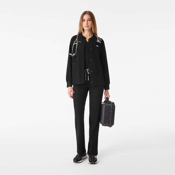 Women's Black Claire Scrub Jacket