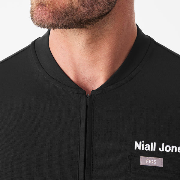Men's Black Dawes FlexKnit - ¼ Zip Scrub Top