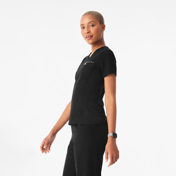 Women's Black Everly Slim V-Neck - Scrub Top