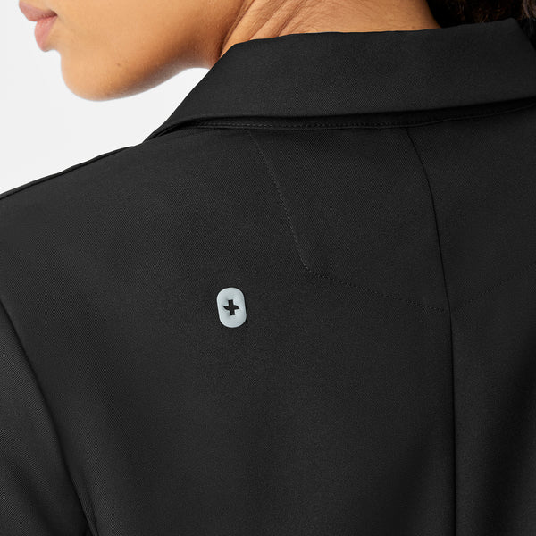 Women's Black Bellevue - Long Slim Lab Coat