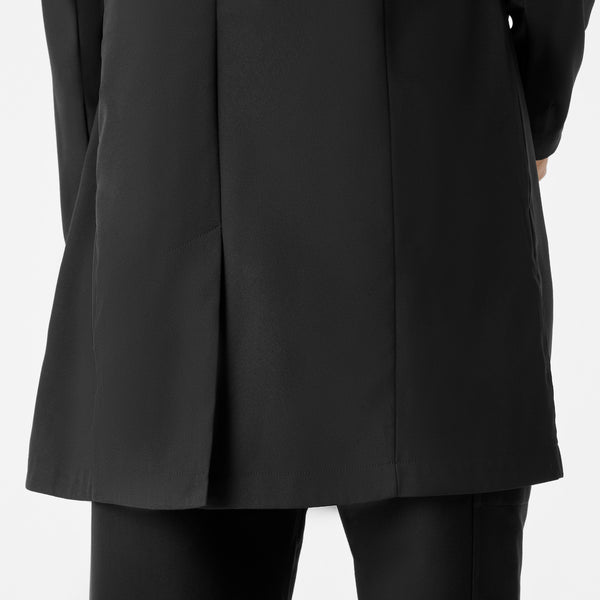 Women's Black Bellevue - Long Slim Lab Coat