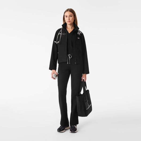 Women's Black Lenox Scrub Jacket
