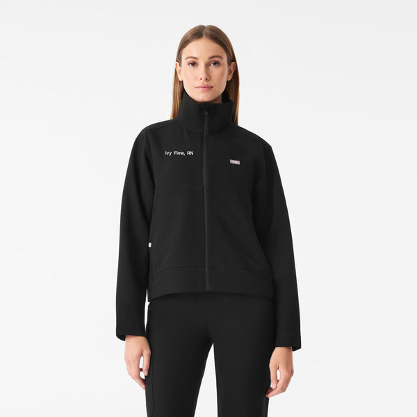 Women's Black Lenox Scrub Jacket