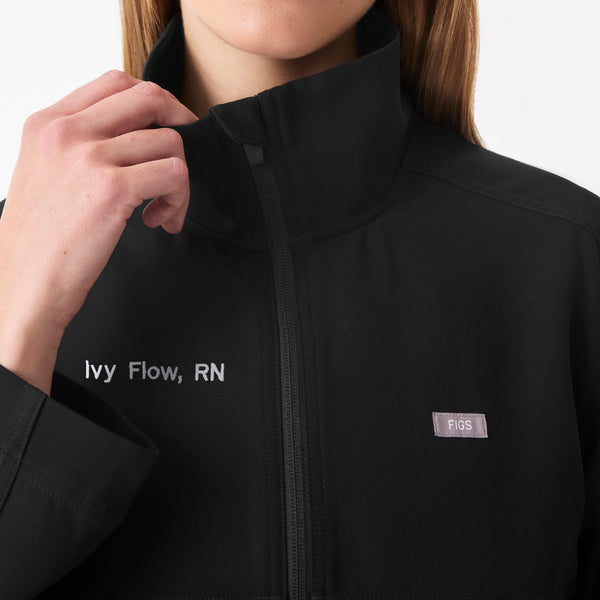 Women's Black Lenox Scrub Jacket