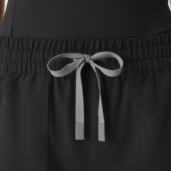 Women's Black Roslyn Mid-Rise Wide-Leg - Scrub Pant