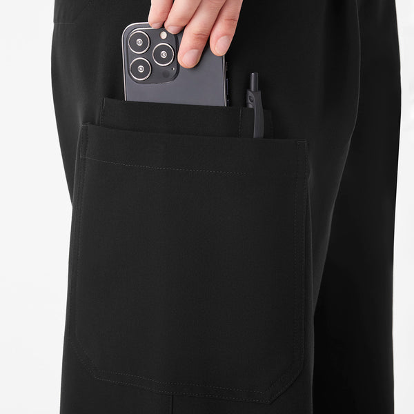 Women's Black Ultra-High-Rise Shelby Wide-Leg - Scrub Pant