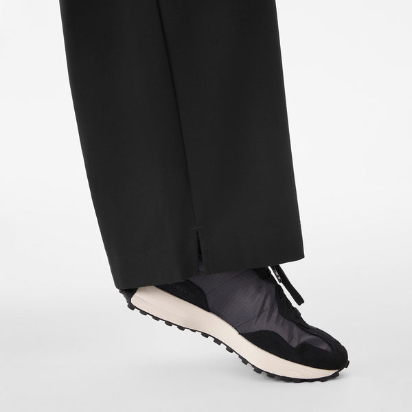 Women's Black Ultra-High-Rise Shelby Wide-Leg - Scrub Pant