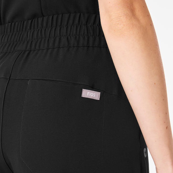Women's Black Ultra-High-Rise Shelby Wide-Leg - Scrub Pant